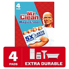 Mr. Clean Magic Eraser Extra Durable White Scouring Pad, 4/Pack (82038)
