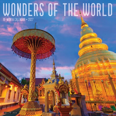 2027 Willow Creek Wonders of the World 12 x 12 Monthly Wall Calendar, Assorted Colors (63057)
