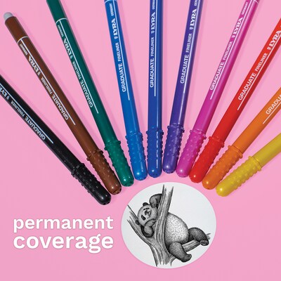 Lyra Graduate Water-Based Marker, Assorted Colors, 10 Markers/Set, 2 Sets/Bundle (LYXL677110000-2)