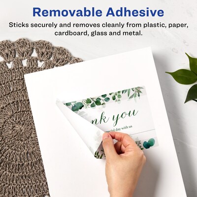 Avery Laser/Inkjet Rectangle Multipurpose Labels, 4.75 x 7.75, White, 200 Labels/Box (94255)