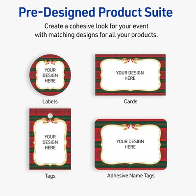 Avery Square Multipurpose Labels, 3" x 3", White, 60/Pack (19479370519)