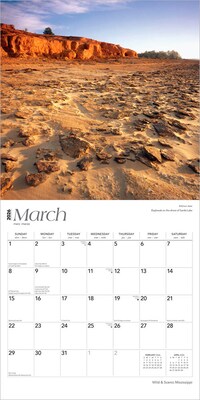 2026 BrownTrout Mississippi Wild & Scenic 12" x 12" Monthly Wall Calendar (9798330704613)