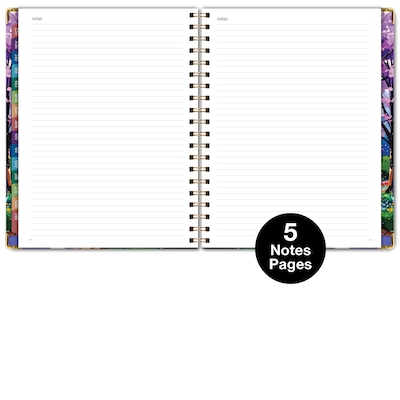 2027 Excello Brands 9" x 11" Weekly & Monthly Standard Planner, Paperboard Cover, Watercolor Tree (FSHN-CY27-8511-43)