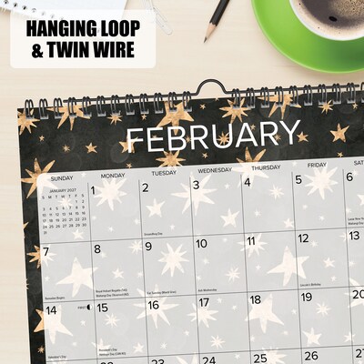 2027 Willow Creek Starry Night 12" x 12" Monthly Wall Calendar, Assorted Colors (65600)
