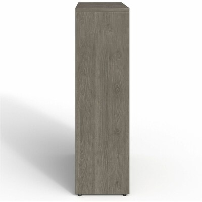 Lorell Prominence 2.0 48" 4-Shelf Bookcase with Adjustable-Shelves, Gray Elm Laminate (LLRPBK3448GE)