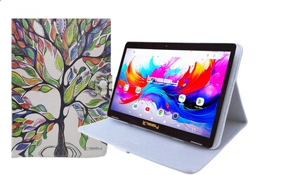 LINSAY F10 Series 10.1" Tablet, Wi-Fi, Octa Core, 256GB eMMC, Android 15, Tree Marble Case (F10IPGCTREPLUS)