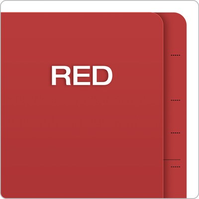 Pendaflex Classification Folder, 1-Dividers, 1 3/8" Expansion, Letter Size, Red, 10/Box (H1150R)