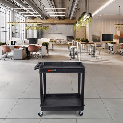 Luxor ENDURA XL 2-Shelf Utility Cart, Black (TC11-B)