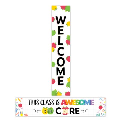Creative Teaching Press Apple Time Welcome 2-Sided Banner, 2/Pack (CTP11024-2)