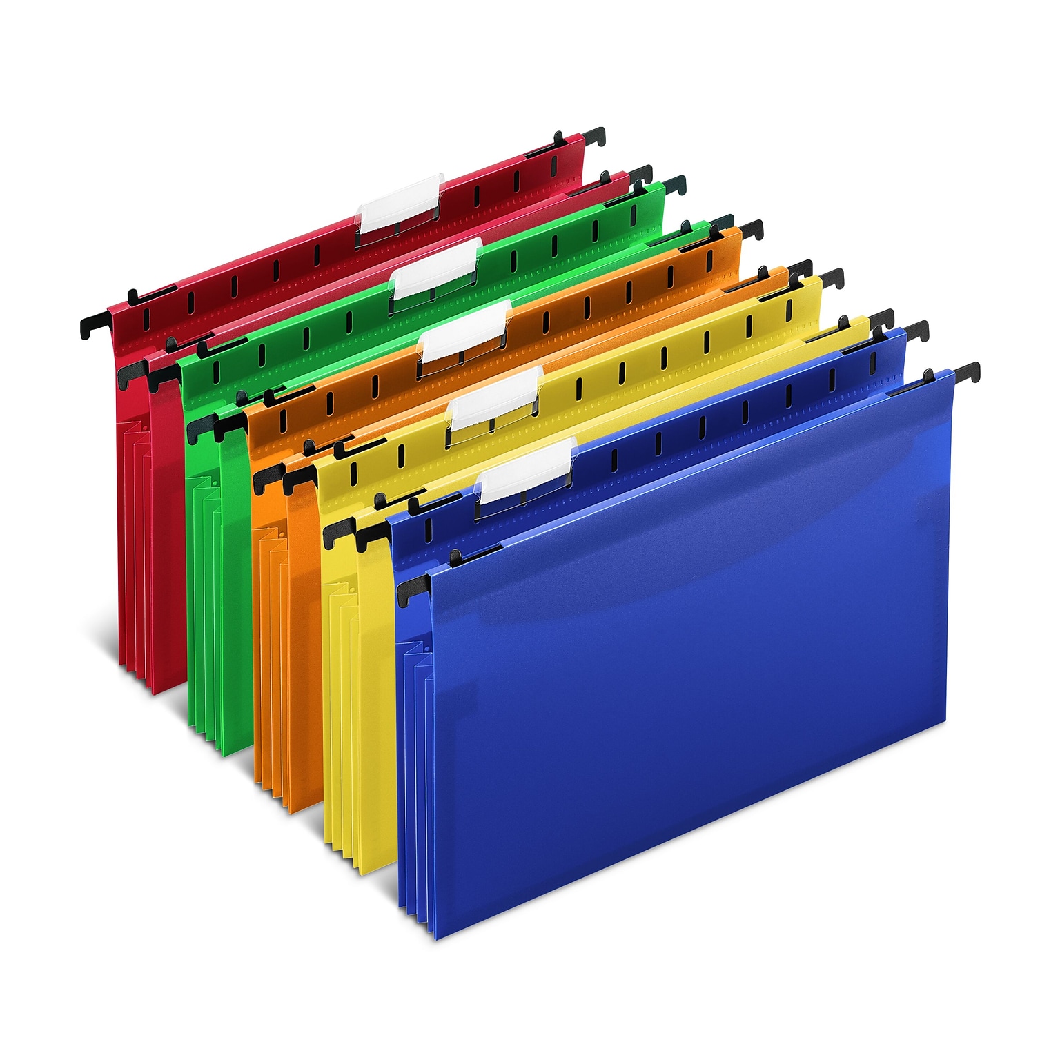 Staples® Hanging File Folder, 5-Tab, Letter Size, Assorted, 5/Pack (TR36330/36330)
