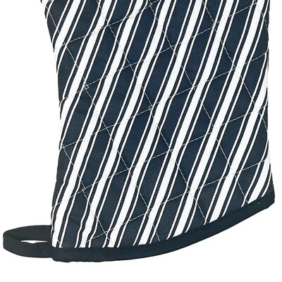 Better Houseware Striped Oven Mitt, Black (BTH1684E)