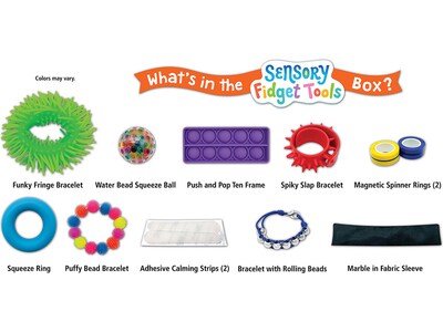 Teacher Created Resources Sensory Fidget Tools, Assorted Colors, 12/Pack (TCR20364)