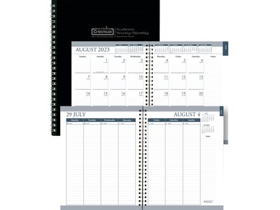 2023-2024 House of Doolittle 7 x 9 Academic Weekly & Monthly Planner, Black (295532-24)