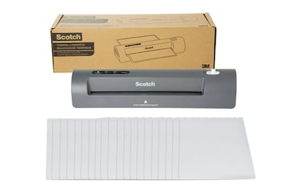 Scotch Thermal Laminator with 20 Thermal Pouches, 9 Width, Gray (TL901X-20)