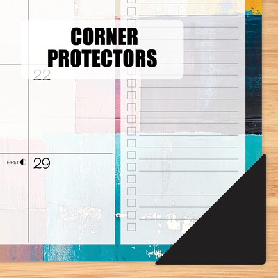 2025-2026 Willow Creek Abstract Art 22" x 17" Academic Monthly Desk Pad Calendar (56974)