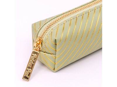 Pukka Pad Haze Faux Leather Zipper Pencil Case, Green (9981(GN)-HZE)