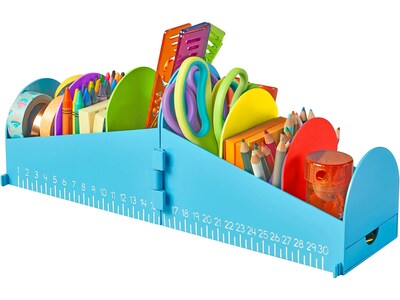 hand2mind Junior 7-Compartment Plastic Desk Organizer, Multicolor (94496)