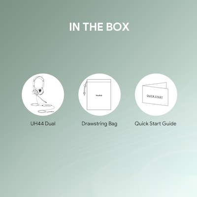 Yealink UH44 USB Wired Noise Cancelling USB-C/A Stereo Computer Headset for Business Office, Teams Certified