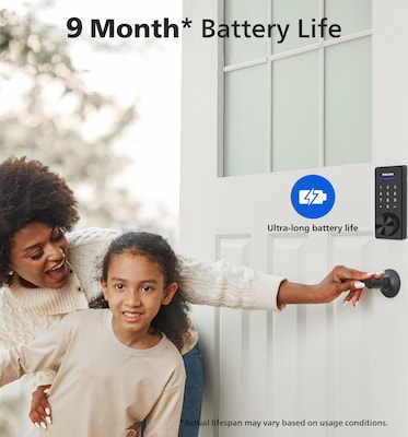 Philips Bluetooth Touchscreen Smart Deadbolt with Wi-Fi Bridge, Matte Black Finish