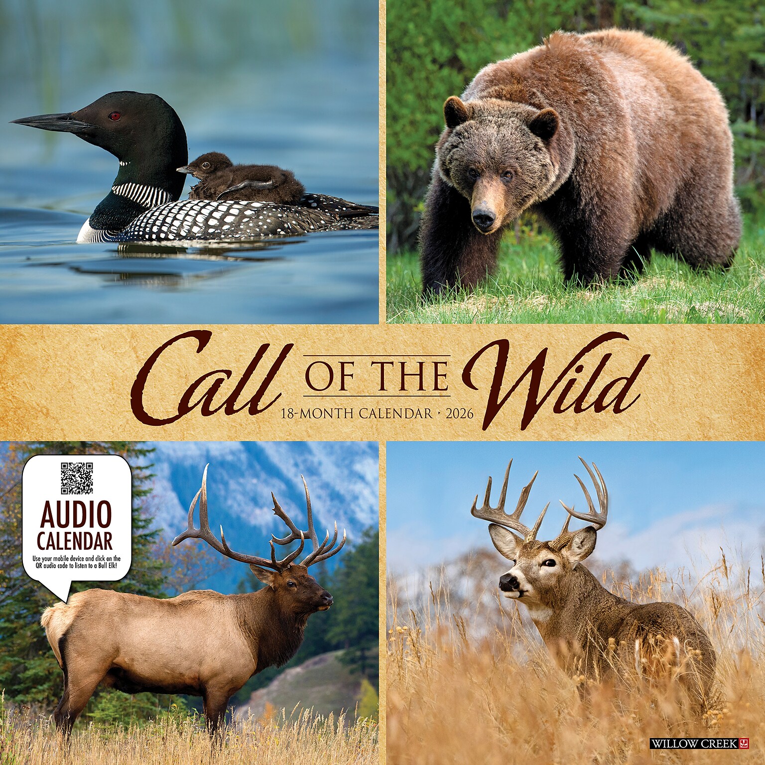 2026 Willow Creek Call of the Wild 12 x 12 Monthly Wall Calendar (50507)