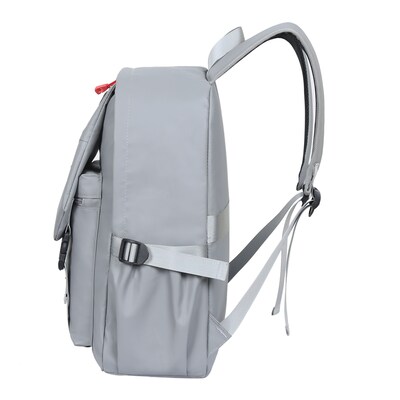 DUKAP DELRAY Laptop Compatible Backpack, Medium, Gray (BDK-DEL-GRE)
