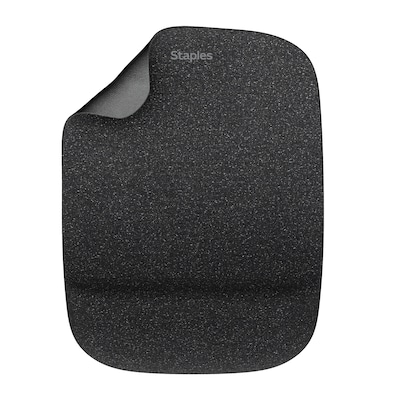 Quill Brand® Mouse Pad with Gel Wrist Rest, Black (53326)
