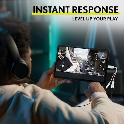 Overtime USB-C to USB-C & 3.5mm Audio and 100W Charging Splitter Adapter, White (OADCTC35WH)