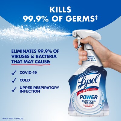 Lysol Disinfectant Power Bathroom Foamer, Atlantic Fresh Scent, 32 oz. (36241-02699)