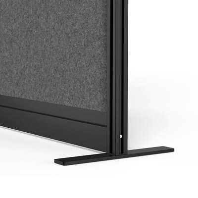 Luxor Expanse Modular Wall Add-On, 70" x 48", Black (MW-7048-XCGB)