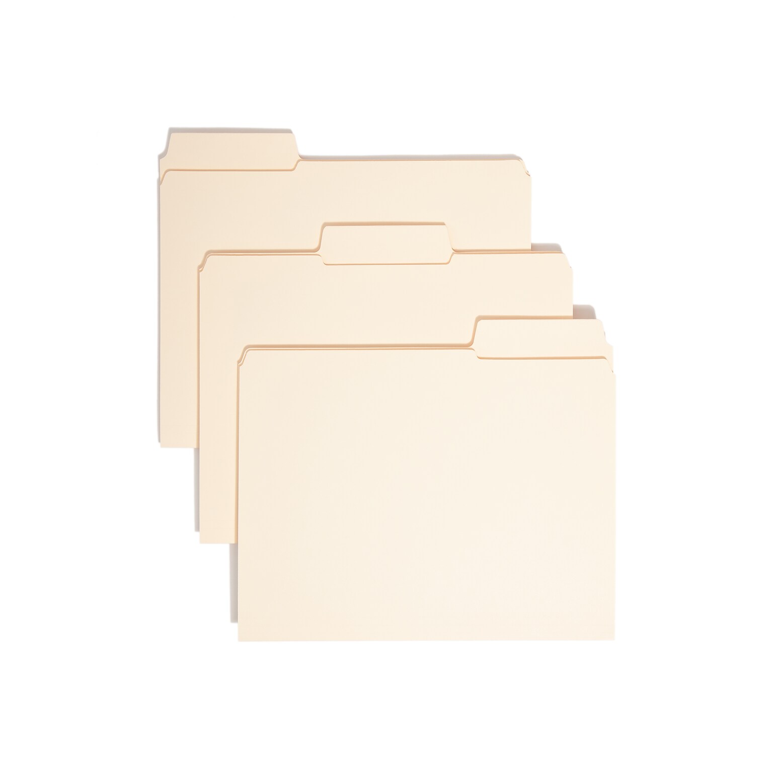 Smead SuperTab File Folders, Reinforced 1/3-Cut Tab, Letter Size, Manila, 100/Box (10395)