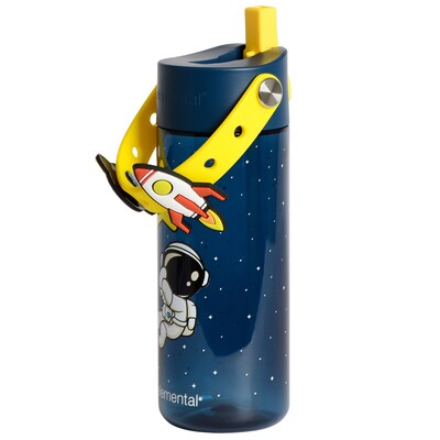 Elemental Splash Charm Plastic Water Bottle, 18 oz., Little Astronaut (EMLETR18LA61C)