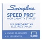 Swingline Speed Pro 3/8" Length High Capacity Staples, Full Strip, 5000/Box (35465)