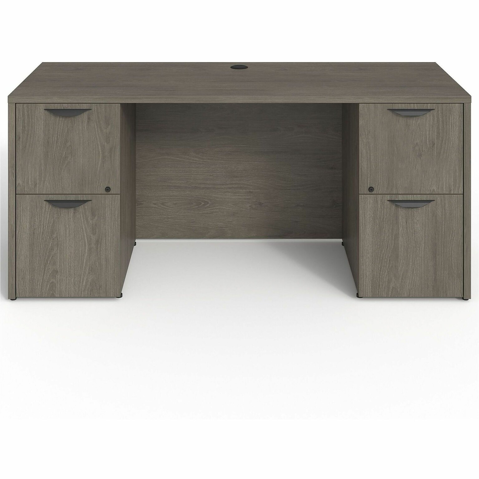 Lorell Prominence 2.0 Double-Pedestal Credenza (LLRPC2466GE)