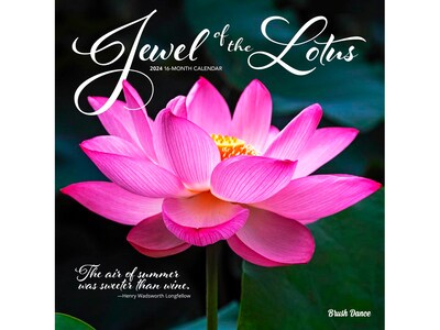 2024 Brush Dance Jewel of the Lotus 12 x 12 Monthly Wall Calendar (9781975469979)