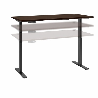 Bush Business Furniture Move 60 Series 72W Rectangular 27-47H Adjustable Standing Desk, Mocha C