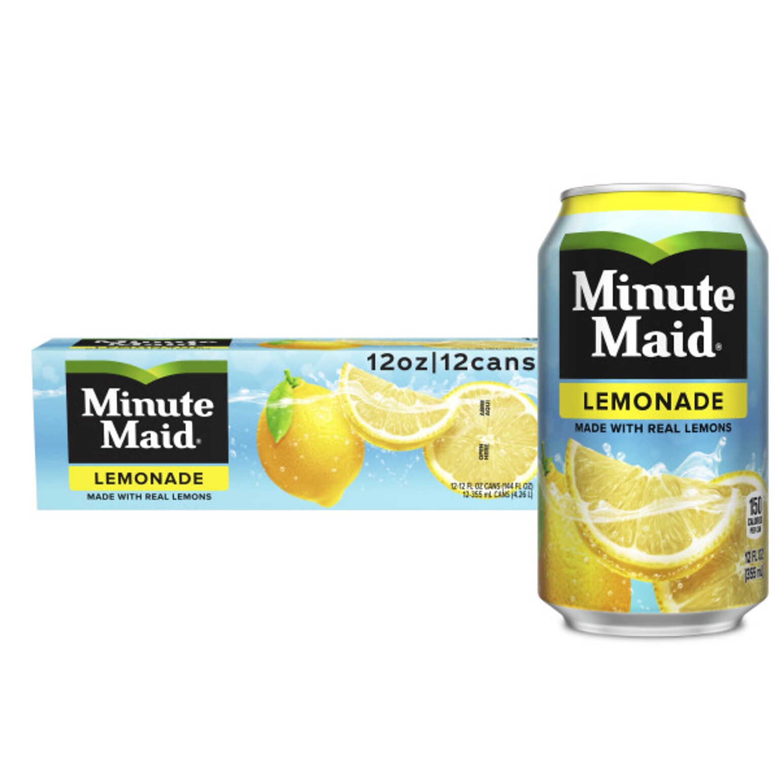 Minute Maid Lemonade, No Pulp, 12 oz., 24/Carton (00025000058387)
