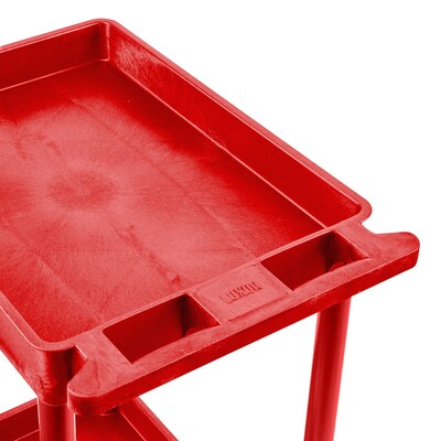 Luxor ENDURA 3-Shelf Utility Cart, Red (RDSTC111RD)
