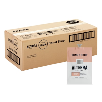 Alterra Donut Shop Blend Coffee Flavia Freshpack, Medium Roast, 100/Carton (MDRA200)