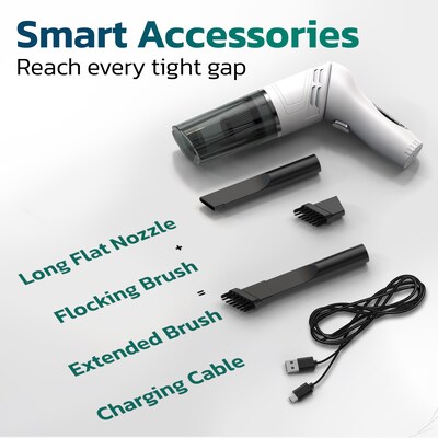 Purely C50 70W Small Portable Wireless Vacuum Cleaner Air Duster, Black (PKBVC50)