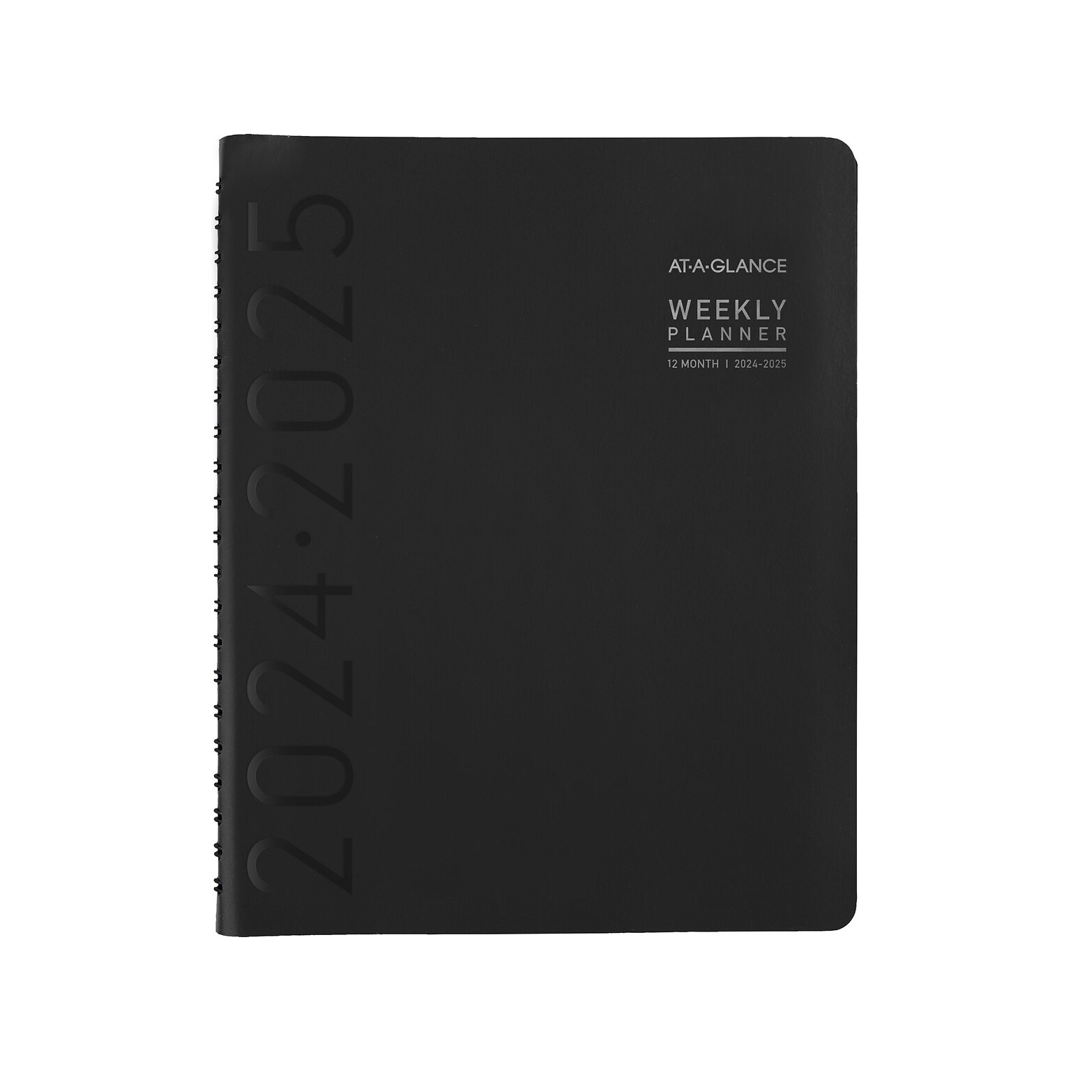 2024-2025 AT-A-GLANCE Contemporary 8.25 x 11 Academic Weekly & Monthly Planner, Faux Leather Cover, Black (70-957X-05-25)