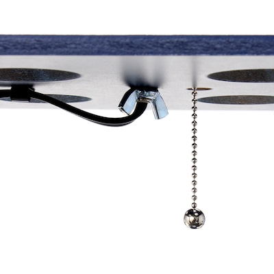 Creekwood Home Classix 62.5" Floor Lamp with Rectangular Shade, Navy Blue (CWF-3007-NV)