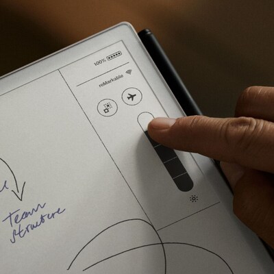 reMarkable Paper Pro 11.8" Tablet, WiFi, Linux, with Marker Plus & Mosaic Weave Basalt Bookfolio, Gray (RM83C-1001NW)