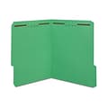 Staples® Reinforced Classification Folder, 2 Expansion, Letter Size, Green, 50/Box (ST18344-CC)