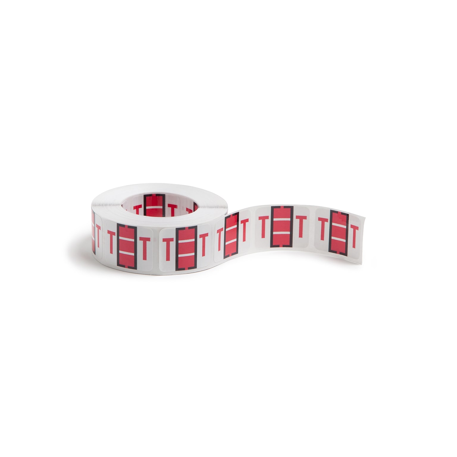Smead BCCR Labels File Folder Label, T, Red, 500 Labels/Pack (67090)