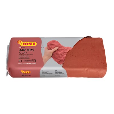 JOVI Air Dry Clay, Terracotta, 1.1lb Bar, Pack of 3 (JOV88-3)