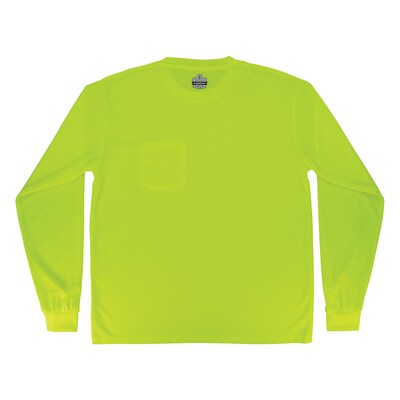 Ergodyne GloWear 8093 High Visibility Long Sleeve T-Shirt, Lime, 2XL (21816)