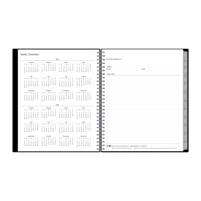 2027 Blue Sky Enterprise 8" x 10" Calendar Year Monthly Planner, Plastic Cover (131794-27)