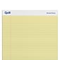 Quill Brand® Standard Series Legal Pad, 8-1/2" x 14", Wide Ruled, Canary Yellow, 50 Sheets/Pad, 12 Pads/Pack (740022L)