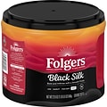 Folgers Black Silk Ground Coffee, Dark Roast, 22.6 oz. (02054)