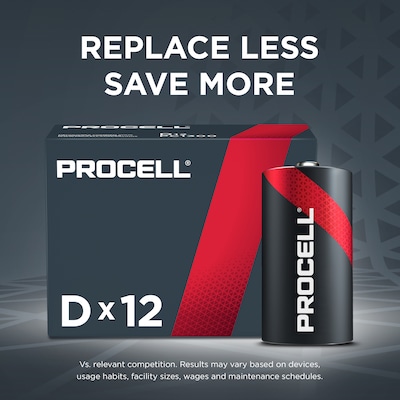 Procell Constant D Alkaline Battery, 12/Pack (PC1300)